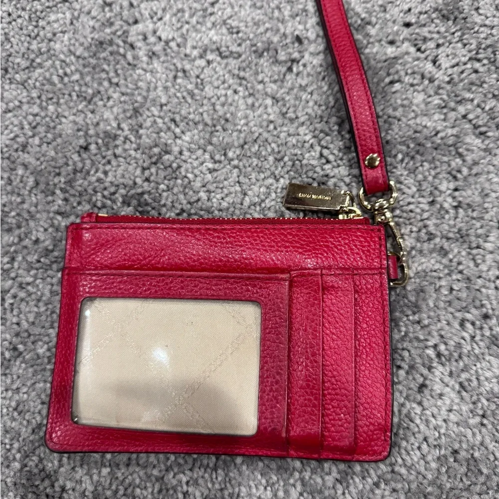 Michael Kors Red‎ Wristlet with Gold Accents - Picture 2 of 4